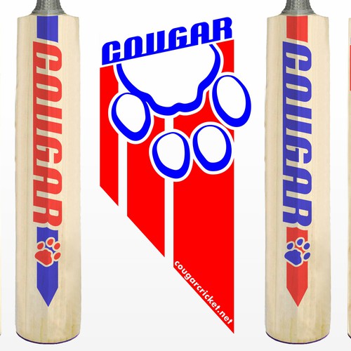 Design a Cricket Bat label for Cougar Cricket Ontwerp door masgandhy