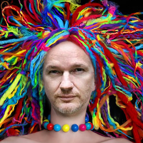 Design the next great hair style for Julian Assange (Wikileaks) Design by veronica d.
