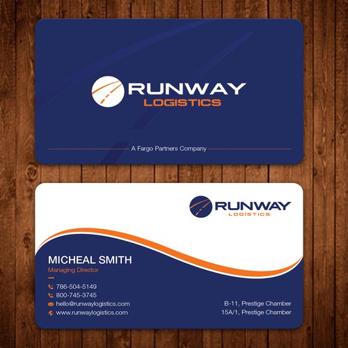 Runway Logistics Business Card Design by ™SF_Design™