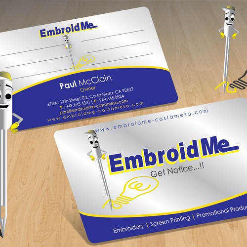 New stationery wanted for EmbroidMe  Design by just_Spike™