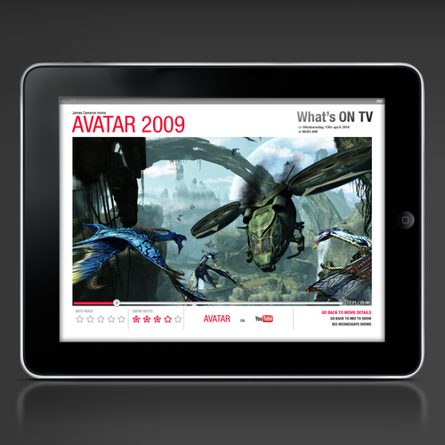 UI design mockup for new iPad app! Diseño de fudz