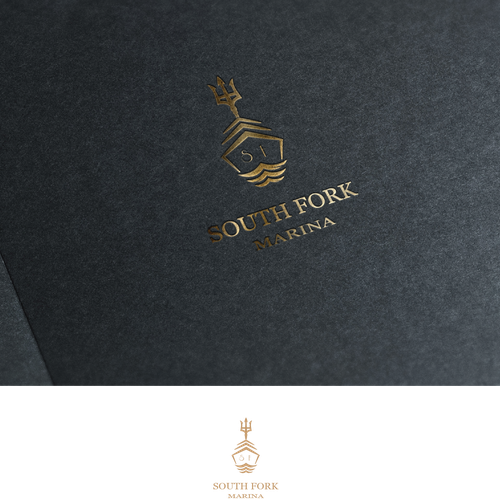 Design logo for newest and greatest mega-yacht marina in yachting capital of world.  Onward work. Design by ManevaDesigns