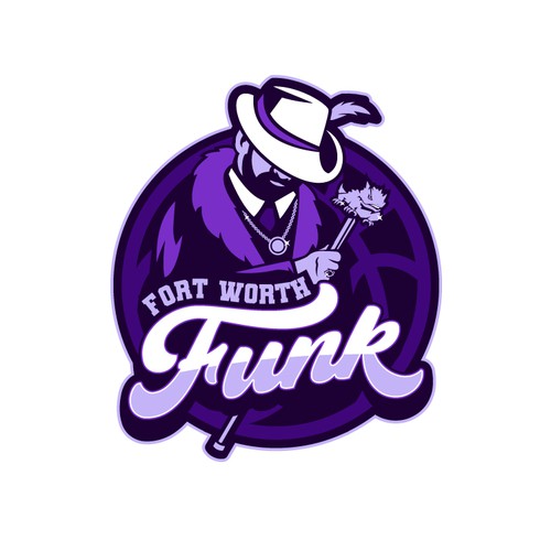 Basketball Logo for Team 'Fort Worth Funk' - Your Winning Logo Featured on Major Sports Network Design by Deezign Depot