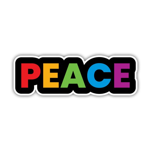 Design A Sticker That Embraces The Season and Promotes Peace Diseño de Xnine
