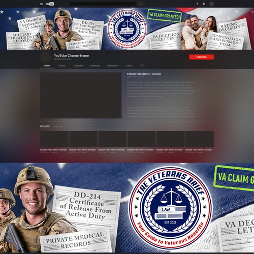 "YT Chan & Banner catering to US mil active duty, vets/disabled vets & family & VA disab benefits" winning Social media page by creative²