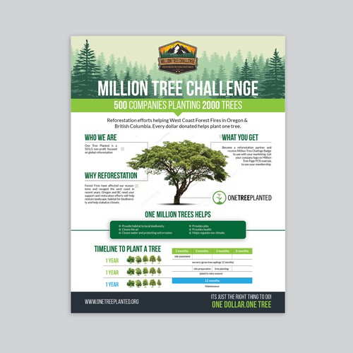 Million Tree Challenge Design by a y a n