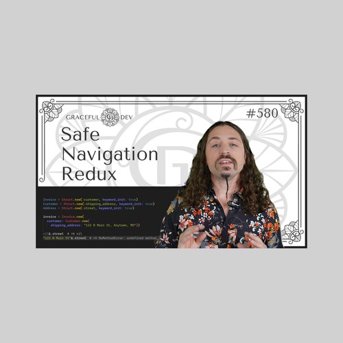 Video (YouTube etc.) Thumbnail Template for Software Development Screencast Episodes Design by ghandy ginanjar