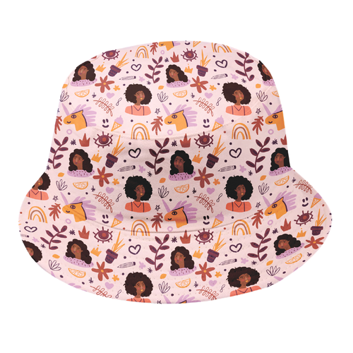 Bucket Hat Designs for Girls (black culture theme) Design by Volha_Petra