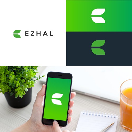 Mobile application logo for "Ezhal" Design by Ellestudio™