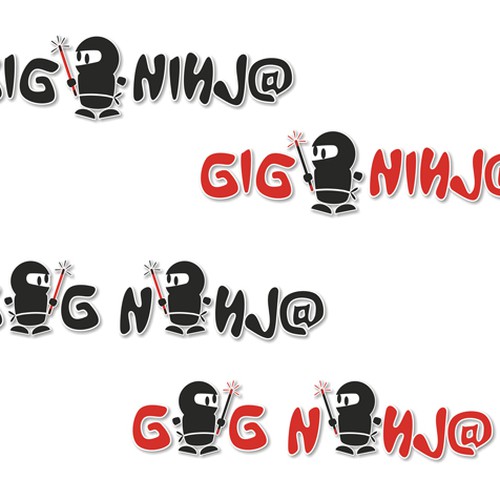 GigNinja! Logo-Mascot Needed - Draw Us a Ninja デザイン by n4t