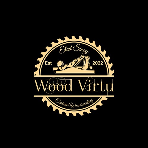 Design design a custom modern woodworking logo por Srcko