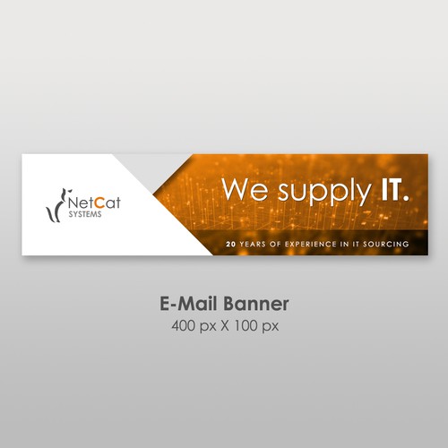 Need a e-mail banner design Design by Wisden