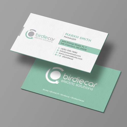 business card for company called birdie Design by Brandmaker artist