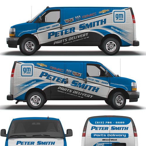 Parts Delivery Van Wrap for a GM Dealership Design by Logicainfo ♥