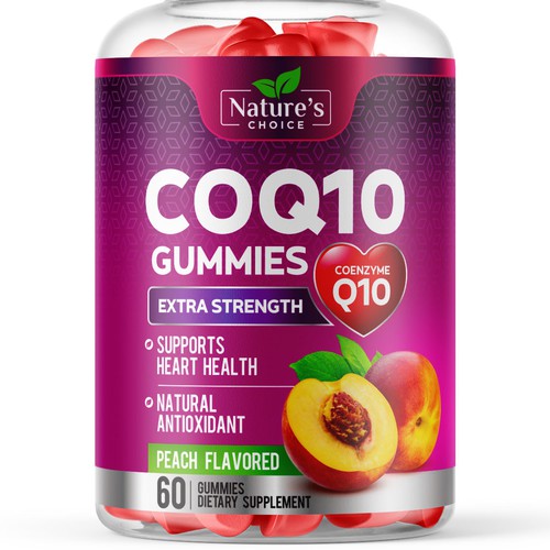 Designs Nature's Choice needs a Healthy CoQ10 Gummies Label Product