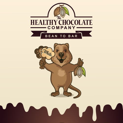 The Healthy Chocolate Company needs our happy mascot to be drawn and immortalised. Design by The Magical