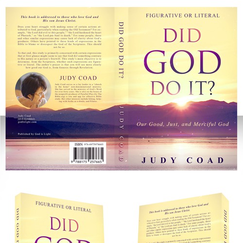 Design book cover and e-book cover  for book showing the goodness of God Design by A•K•E•R•U•E ! ⬆️