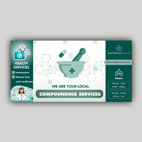 Compounding Pharmacy Signage Design von allMarv