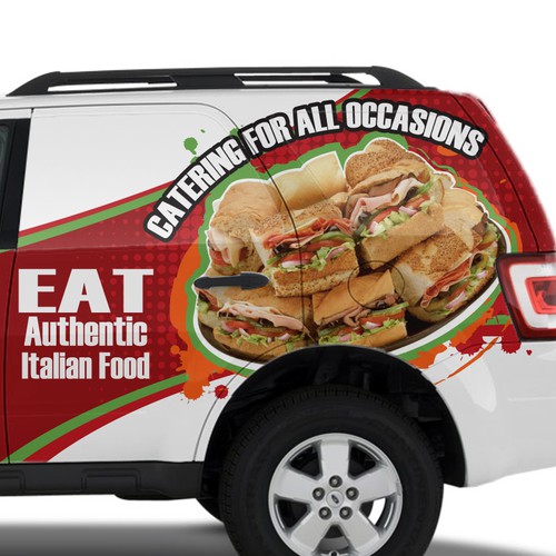 Fun Easy Italian Car Wrapping For Italian Deli Catering And