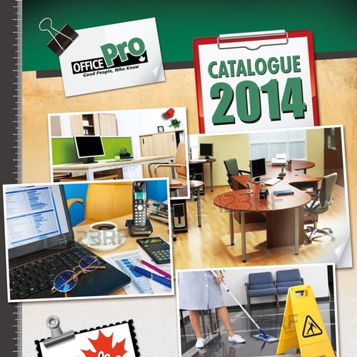 Diseño de Create a winning 2014 Cover for an Office Supply Catalogue, WE HAVE UPGRADED  de 123Graphics