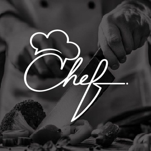 "CHEF": Food & Cooking Social Media Logo Design by visualqure