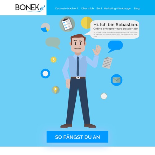 Landing page design contest entry by AARYA CREATIVES