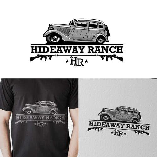 Bonnie and Clyde* Hideaway Ranch Logo/Brand design! Design by Vandi septiawan