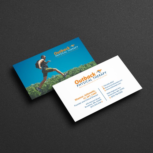 Business card for 2 clinic physical therapy office Design by Birendra Chandra Das