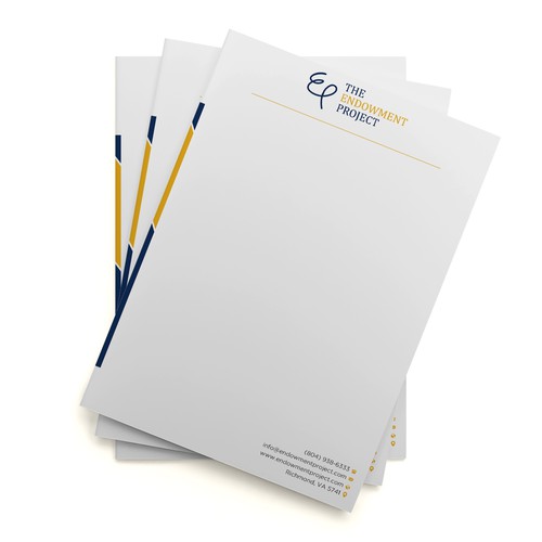 Clean, simple note design, The Endowment Project Design by prosenjit_P