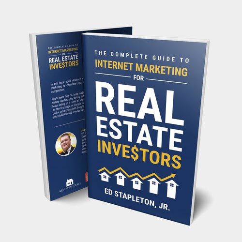 Book cover for real estate investor marketing book Design by Raptor Design