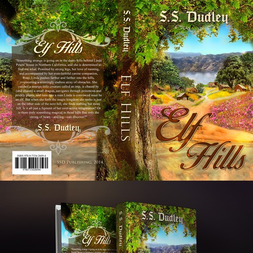 Book cover for children's fantasy novel based in the CA countryside Diseño de ALZtudio