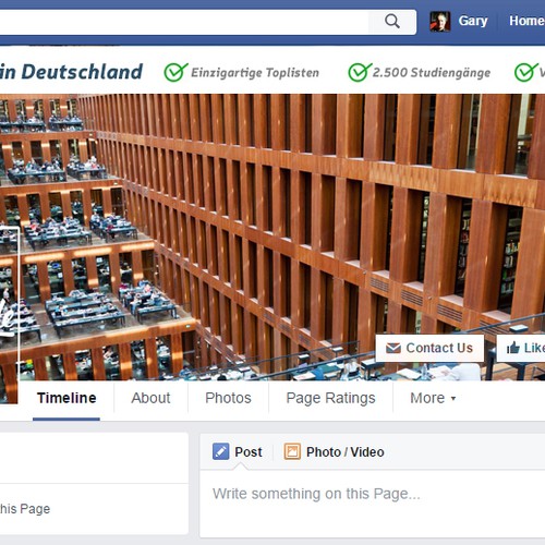 Awesome Facebook Cover for Student Platform Design by GJCDesign