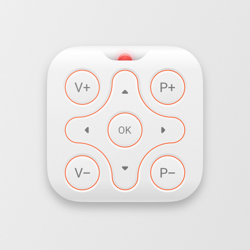 Remote control icon for iOS app Design by lks--