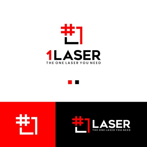 Please design the best logo for consumer laser industry for "1 Laser" Design by Rizz Visual