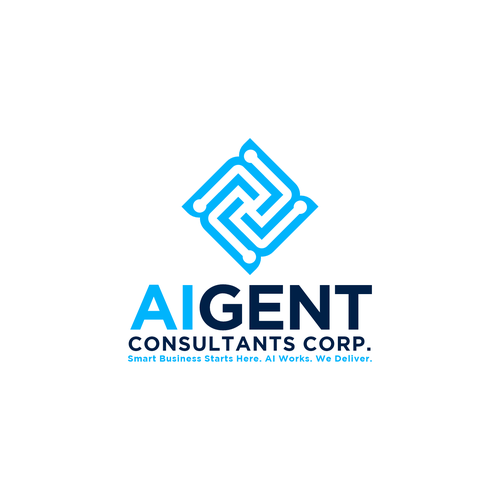 AI Agent Company: Appealing to small to medium sized businesses. Design by Aleta21