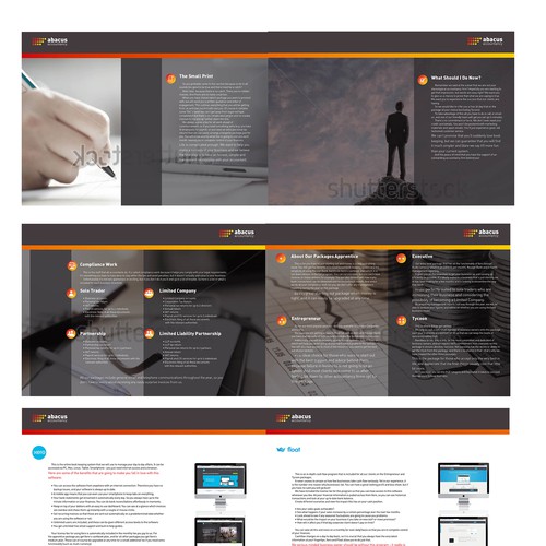 Design an amazing e-brochure for a not-so-typical accountancy firm! Design by bmp design