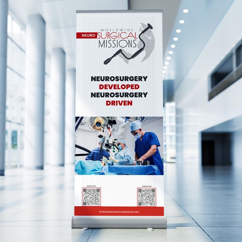 Surgical Non-Profit needs two 33x84in retractable banners for exhibitions Design by Graphic-Emperor