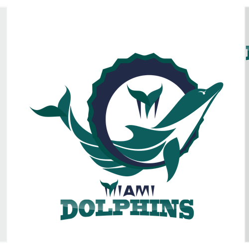 99designs community contest: Help the Miami Dolphins NFL team re-design its logo! Diseño de Green Leaf