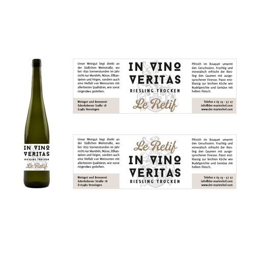 Product label contest entry by feinschliff