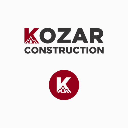 Simple Construction Company Logo with Creativity Design by karahayon