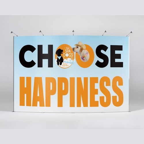 Choose Happiness Banner Design Diseño de MegauM