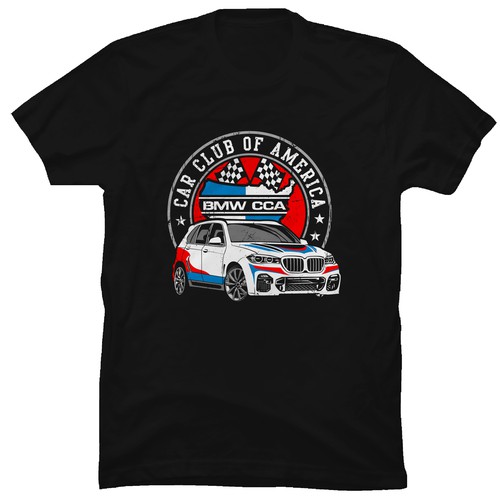 BMW Car Club of America Kid's T-Shirt Design Design by G.T NINE