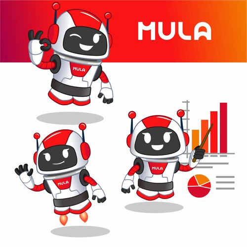 Looking for a friendly robot mascot design for our microfinance app! Design by Heyjuly