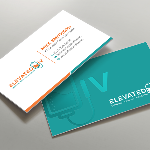 business cards for New IV Infusion Company offerin in office and mobile ...