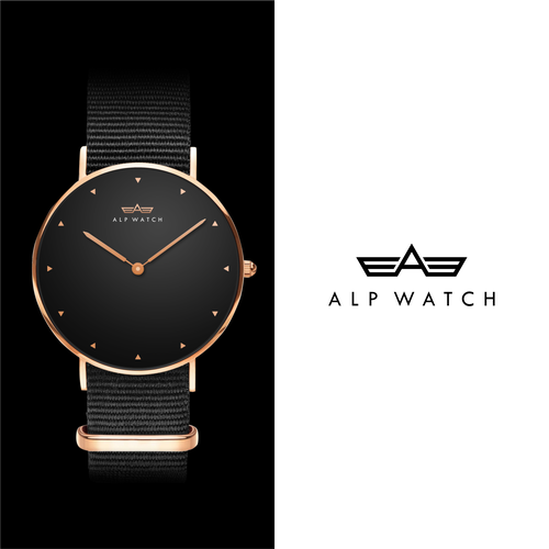 Logo for  swiss alp watch company Design réalisé par hendrajaya7