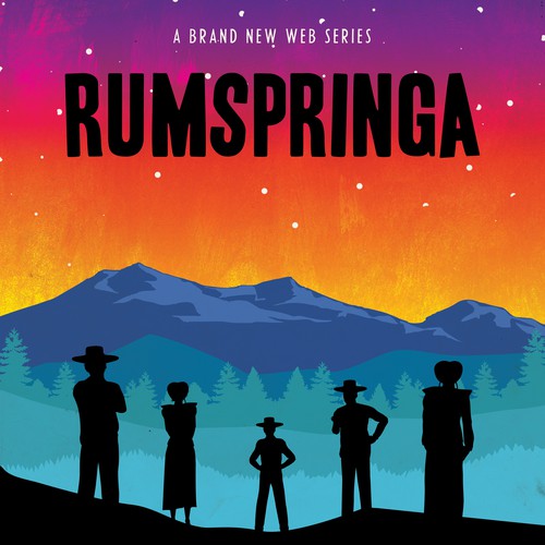Create movie poster for a web series called Rumspringa Diseño de Shwin