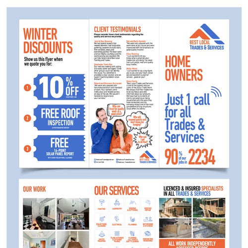 Design a Powerful New Flyer for Best Local Trades & Services Design by Muhammad Shahrooz