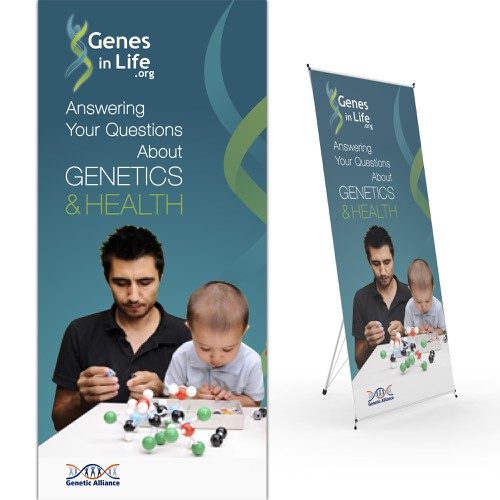 Create a conference poster for Genetic Alliance! Design by LocLe