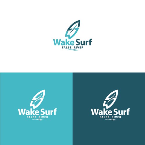 Edgy/sophisticated wake surf logo for a female/male group of wake surfers that embody a luxury life. Nothing predictable Design by froxoo