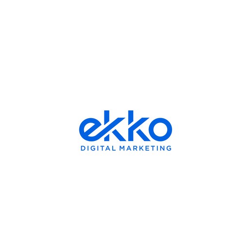 SIMPLE LOGO - ekko Letters then dm after Design by STINGR™